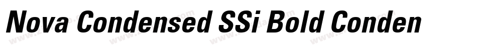 Nova Condensed SSi Bold Condensed字体转换
